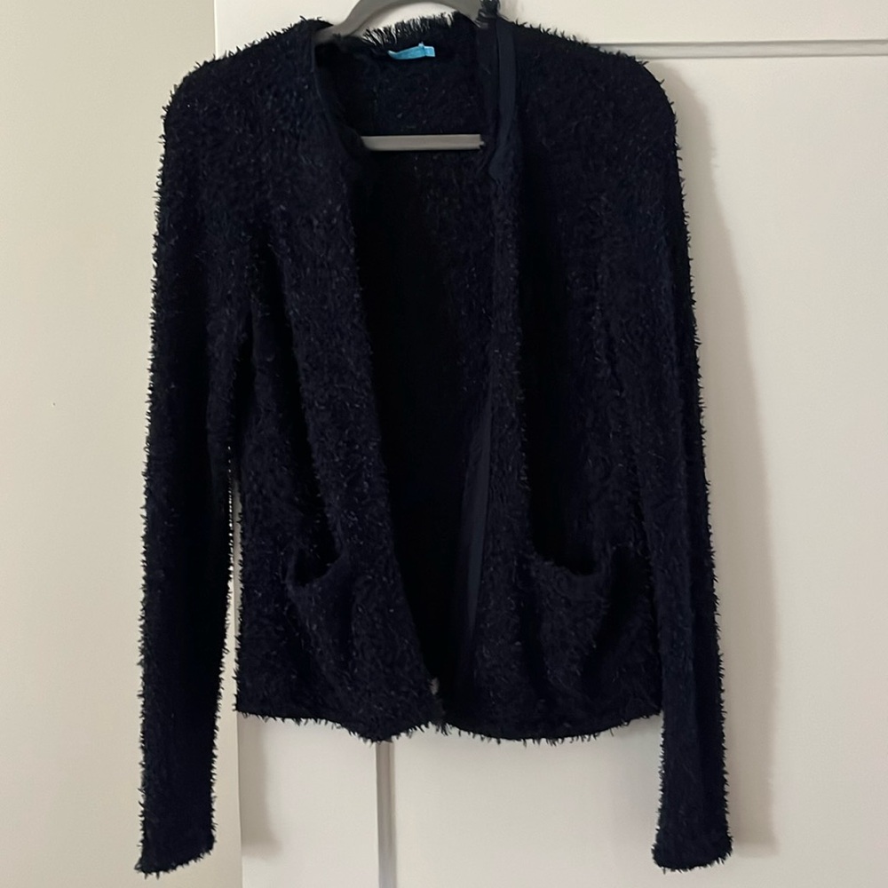 J McLaughlin tweed open face cardigan